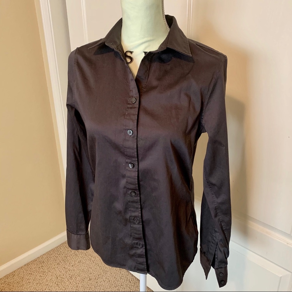 Banana Republic dark eggplant color shirt